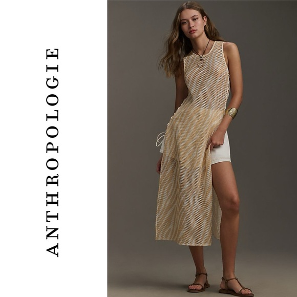 Anthropologie Printed Crochet Tunic - Picture 2 of 9